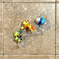 Pokemon Turtwig Chimchar Piplup Kaiyodo Mini Figure Set Nintendo Japan 2006 DS