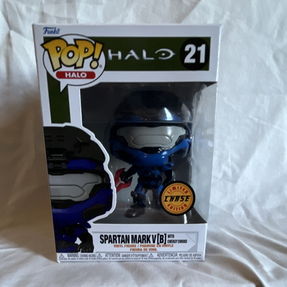 Funko Pop! Halo Spartan Mark V [B] with Energy Sword Limited Edition CHASE