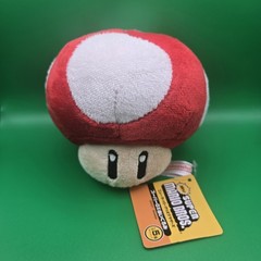 New Nintendo Super Mario Bros Red Mushroom Plush 2007