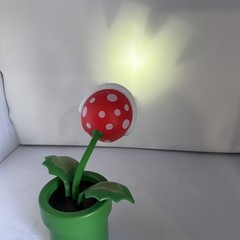Super Mario Bros. 13” Piranha Plant Poseable Desk Lamp Light Nintendo