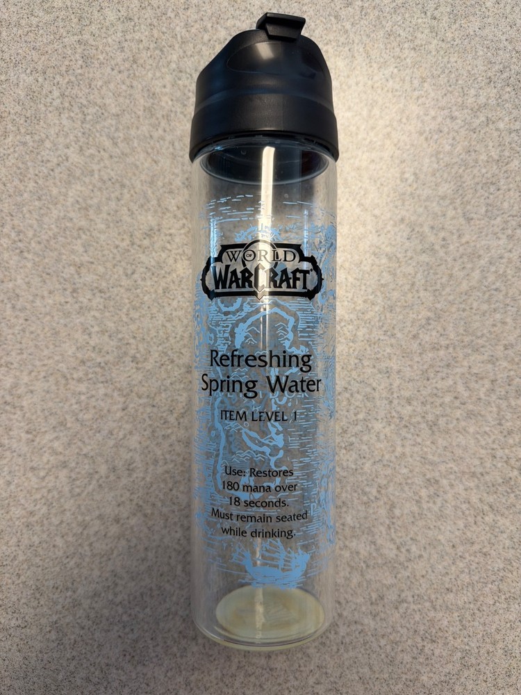 world of warcraft glass water bottle