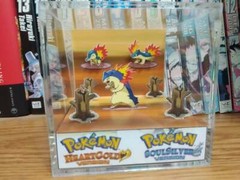Pokemon Typhlosion Evolution Handmade Diorama – Gameboy Gaming/Retro Cube-Fanart
