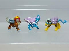 Entei Suicune Raikou Pokemon Get Collections Figure Tomy T-ARTS K02 0.9-1.1in