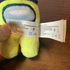 Toikido Among Us 4″ Yellow Ninja key ring plush, Innersloth LLC, Just Toys Intl