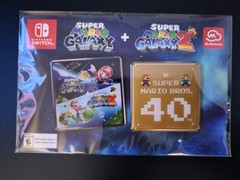 Super Mario Galaxy 1 & 2 + Super Mario Bros 40th Anniversary MY NINTENDO PIN SET