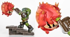 Doom Eternal Slayer vs Cacodemon Mini Figure Statue Limited Official NEW
