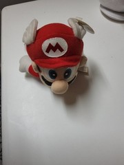 VINTAGE SUPER MARIO 6 INCH WING CAP FLYING PLUSH TOY BD&A 1997 BEAN BAG N64