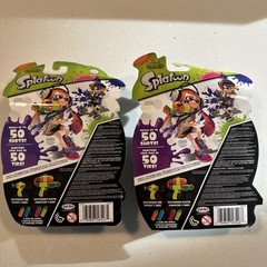 World Of Nintendo Splatoon Splattershot Blaster & Mini LOT NIB Sealed Refills