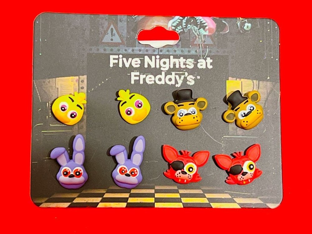 Five Nights at Freddy’s Character Earrings Set FNAF Horror Game Jewelry