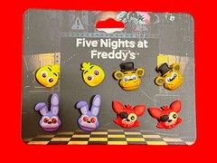 Five Nights at Freddy’s Character Earrings Set FNAF Horror Game Jewelry