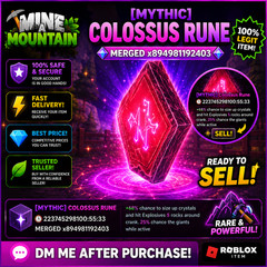 Mine A Mountain! ROBLOX | Cheapest And Fast Delivery Runes!