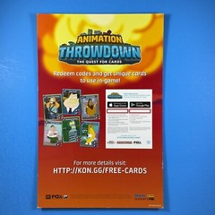 ANIMATION THROWDOWN Promotional Store Display Advertising Sign Set 7.5″ x 11.5″