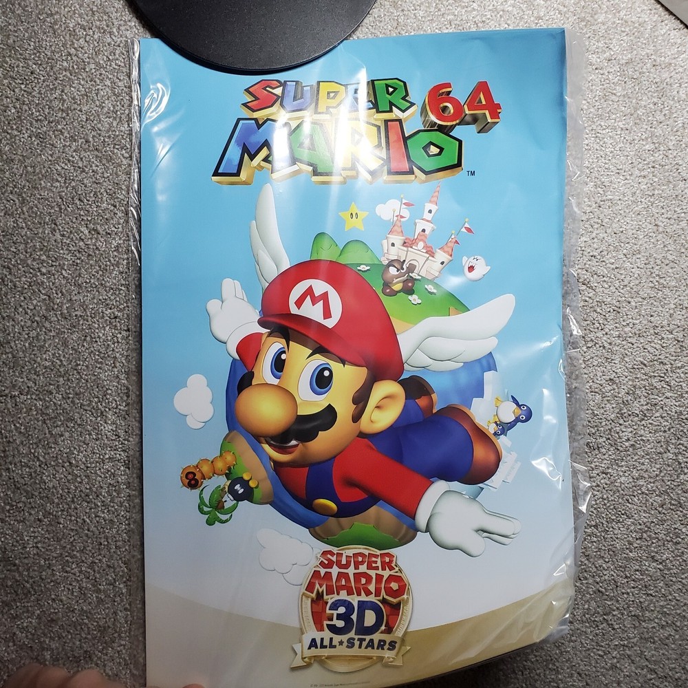 Super Mario 3D All-Stars Posters My Nintendo Rewards 35th Anniversary set of 3