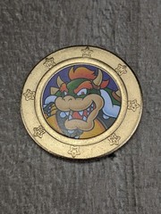 Super Mario Wonder Ball collectible coin featuring Bowser Frankford Candy Token