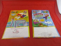 Nintendo Wendy’s Kids Meal Super Mario Advance / Kart Double Dash EMPTY Bags
