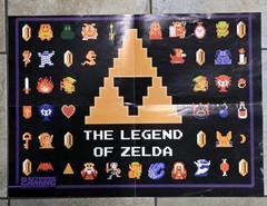 Vtg Legend Of Zelda and Tomb Raider Poster Electronics Gaming Monthly