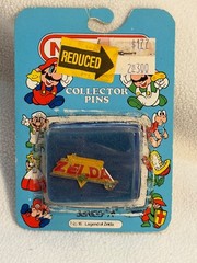 1989 Nintendo Collector Pin Series A No.16 Legend of Zelda Logo SEALED