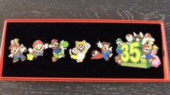 Super Mario Bros. 35th Anniversary Pin Set #2 Open Box