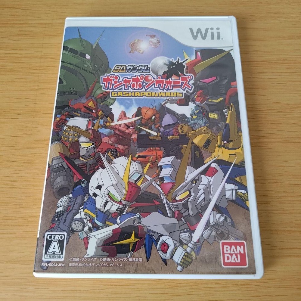 SD Gundam Gashapon Wars Wii Japan Import Bandai Strategy Action Game Tested