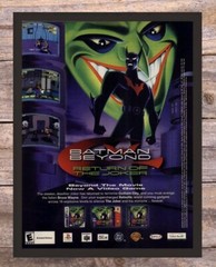 Batman Beyond Return Of The Joker Framed 2000 Vintage Video Game Print Ad Art