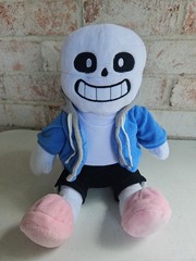 Undertale Sans Fangamer Plush Stuffed Toy White Blue