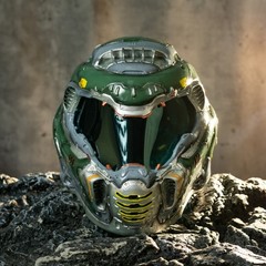 Xcoser Game DOOM Eternal Helmet Resin Replica Cosplay Props Wearable Fans Gift