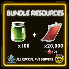 Ark Survival Ascended PVE- Resources- Bundle -Venom -ASA XBOX/PS5/PC -Official