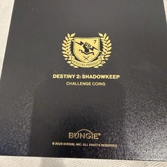 Destiny 2 -Shadowkeep Challenge Coins Exclusive Bungie Rewards Artifact Coin Set