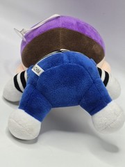 Bootleg/Knockoff Baby Luigi Mario Purple & Blue Unbranded Plush 9”