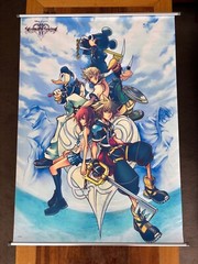 Kingdom Hearts 2 – Wall Scroll Tapestry – Square Enix – Rare and Official
