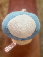 Nintendo Mushroom Plush Set of 2 Large Pink (RARE) & Medium Blue Super Mario