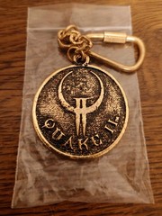 Quake 2 II Keychain Promotional Video Game Promo id Software PS1 PC Metal 90s
