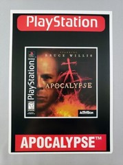 Apocalypse – Toys R Us Display Card – PlayStation 1 PS1 VidPro 1998 – RARE!