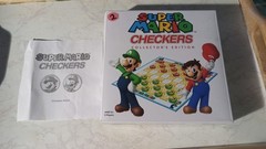 Super Mario Checkers Collectors Edition Mario & Luigi w Box Instructions