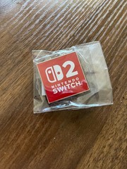 Official Nintendo Switch 2 Logo Enamel Pin – 2026 – New/Sealed