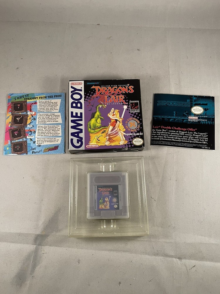 1989 DRAGON’S LAIR The Legend Nintendo Gameboy vedio game