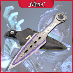 22cm Apex Legends Heirloom Wraith Weapon Rotatable Kunai Alloy Model with