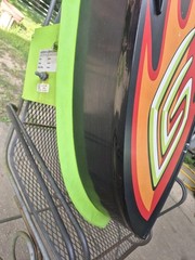 *Rare* LIGHT UP! Game Crazy Flame Sign Store Display Hollywood Video OUTDOOR