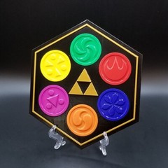 Legend of Zelda Sage Medallions Inspired Plaque – Zelda Ocarina of Time Decor