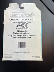 NIB Vintage 1989 Nintendo Collector Pin Set Super Mario Brothers