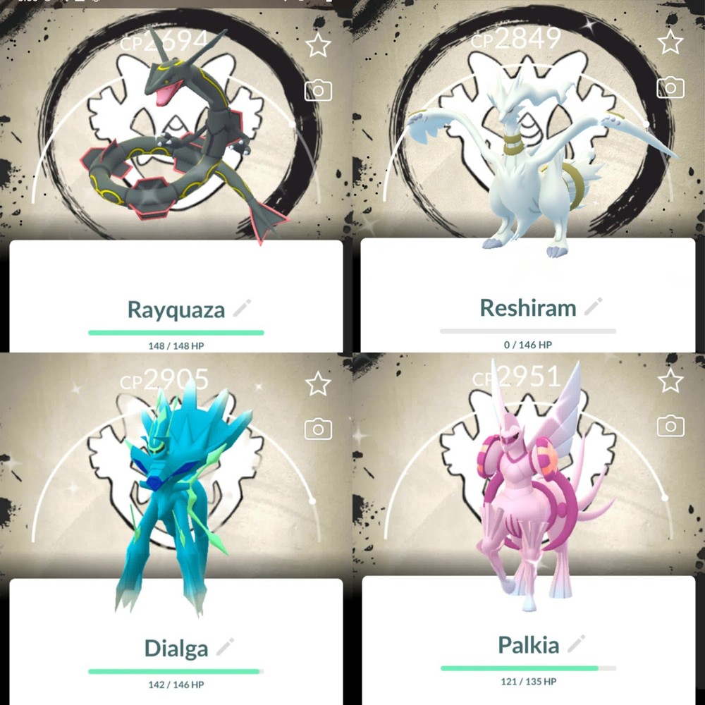 Shiny Rayquaza Reshiram Dialga Palkia Origin Background GO Fest 2026 – PTCs