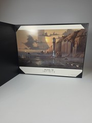 Lanyards, patches, UNSC Wallet and Art From Halo Infinite Collectors Edition Lot
