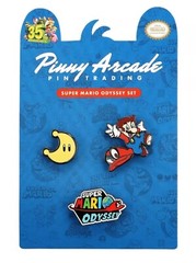 Mario 35TH Anniversary Odyssey Pinny Arcade Pin Set Discontinued Nintendo