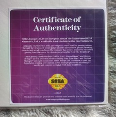 Limited Edition Sega Streets Of Rage Poster with Certificate of Authenticity