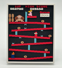 Retro Donkey Kong 3D Printed Diorama – A Tribute to the Platforming Pioneer