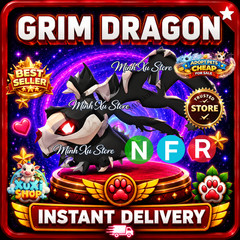 🐉 NFR Grim Dragon (Neeon) Adopt Pet – Instant Fast Delivery