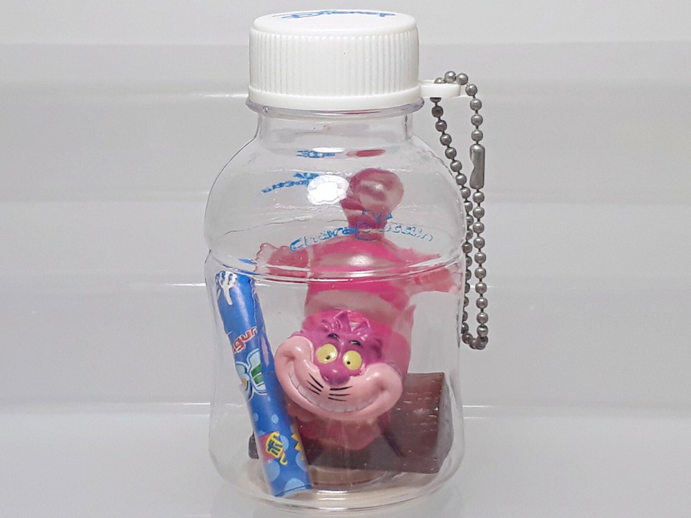 Cheshire Cat Alice in Wonderland Chara Bottlin Keychain Figure Disney Japan 3.3″