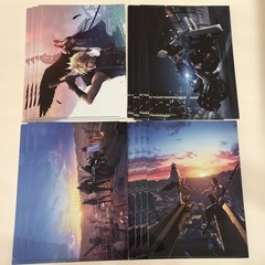 FINAL FANTASY A4 clear file set of 15 pieces Family Mart limited