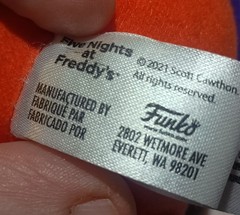 Official Funko Five Nights at Freddys FNAF Nightmare Foxy 6″ Plush 2016 Scott Ca