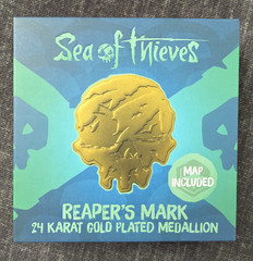 Sea of Thieves Reaper’s Mark Medallion Limited Edition 24K Gold-Plated With Map